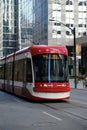 TORONTO, ONTARIO, CANADA - MARCH 23rd 2019 - Toronto TTC public transit - Public transportation in city`s downtown core. Streetcar Royalty Free Stock Photo