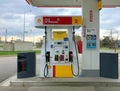 Toronto, Ontario, Canada - May 02, 2020 - Gas station - Low gas prices during COVID-19 pandemic Royalty Free Stock Photo