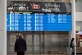 TORONTO, ONTARIO, CANADA - MAY 17, 2020: TORONTO PEARSON INTERNATIONAL AIRPORT DURING COVID-19 PANDEMIC. Royalty Free Stock Photo