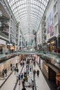 TORONTO, ONTARIO, CANADA - SEPTEMBER 7, 2020: EATON CENTRE MALL DURING COVID-19 PANDEMIC