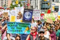 TORONTO, ONTARIO, CANADA - SEPTEMBER 27, 2019: `Fridays for Future` climate change protest. Th Royalty Free Stock Photo