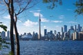 Toronto, Ontario, Canada, View of Iconic Toronto Skyline By Day in Fall Season