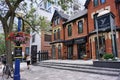 Yorkville Village is an area of downtown Toronto where old Victorian houses have been converted into galleries and boutiques