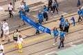 IATSE Local 873 marching in the Labour Day Parade on Queen Street West.