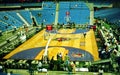 The Toronto Raptors play the Atlanta Hawks during their first NBA season at the Skydome Royalty Free Stock Photo