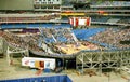 The Toronto Raptors play the Atlanta Hawks during their first NBA season at the Skydome