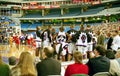 The Toronto Raptors play the Atlanta Hawks during their first NBA season at the Skydome