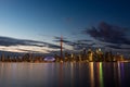 Toronto skyline at dusk Royalty Free Stock Photo