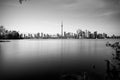 Toronto skyline at dusk Royalty Free Stock Photo