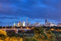 The Toronto skyline at dusk