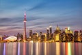 Toronto Skyline at Dusk, Ontario, Canada Royalty Free Stock Photo