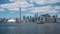 Toronto Skyline and Lake Ontario During Summer, Ontario, Canada Royalty Free Stock Photo