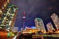 Toronto Skyline at night Royalty Free Stock Photo