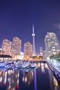 Toronto skyline at night Royalty Free Stock Photo