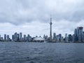 Toronto skyline, Canada seen from the ferry Royalty Free Stock Photo