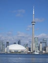 Toronto skyline, Canada seen from the ferry Royalty Free Stock Photo