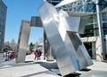 Toronto stainless steel sculpture Meeting Place 2010 Royalty Free Stock Photo