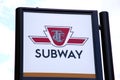 Toronto Subway Sign Royalty Free Stock Photo