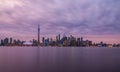 Toronto Sunset with a Purple Sky