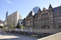 Toronto, 24th June: Nathan Phillips Square and Old City Hall from Toronto in Ontario Province Canada