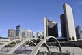Toronto, 24th June: New City Hall from Nathan Phillips Square of Toronto in Ontario Province Canada Royalty Free Stock Photo