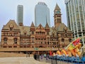 Toronto's Old City Hall along with Sculpture of Chinese Dragon