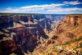 Toroweap point at sunrise, Grand Canyon National Park. Royalty Free Stock Photo