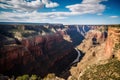 Toroweap point at sunrise, Grand Canyon National Park. Royalty Free Stock Photo