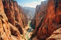 Toroweap point at sunrise, Grand Canyon National Park. Royalty Free Stock Photo