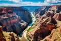 Toroweap point at sunrise, Grand Canyon National Park. Royalty Free Stock Photo