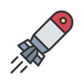 Torpedo icon vector image. Royalty Free Stock Photo