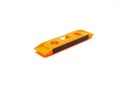 Torpedo level with magnetic strip for hands-free work on metal surfaces made of durable PVC, can be used vertically, horizontally Royalty Free Stock Photo