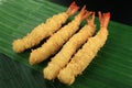 Torpedo shrimp breaded Royalty Free Stock Photo