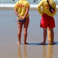 Torquay beach lifeguards Royalty Free Stock Photo