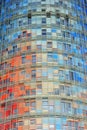 Torre Agbar facade, barcelona