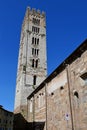 Tower and Basilica di San Frediano, Lucca, Tuscany, Italy