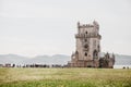 Torre de Belem or the Belem Tower is one of the attractions of Lisbon. The fortress was built in 1515-1521. This is one Royalty Free Stock Photo