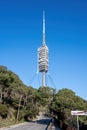 The Torre de Collserola telecommunication tower in Barcelona Royalty Free Stock Photo