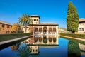 Torre de Las Damas in Alhambra. Granada, Andalusia, Spain