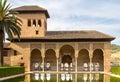 Torre de las Damas in a garden of the Alhambra in Granada, Spain Royalty Free Stock Photo