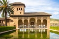 Torre de las Damas in a garden of the Alhambra in Granada, Spain Royalty Free Stock Photo