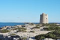 Torre de Ses Portes tower in Ibiza Island, Spain Royalty Free Stock Photo