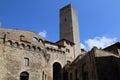 Torre dei Becci tower in San Gimignano, Italy Royalty Free Stock Photo