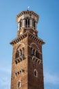 Torre dei Lamberti - Medieval Tower in Verona Veneto Italy Royalty Free Stock Photo