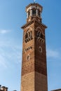 Torre dei Lamberti - Medieval Tower in Verona Veneto Italy Royalty Free Stock Photo