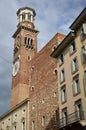 Torre dei Lamberti. Piazza delle Erbe Verona Italy