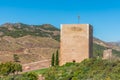 Torre del Espolon inside of the Lorca castle in Spain