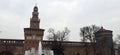 Torre del Filarete at Sforza Castle, Castello Sforzesco, Milan, northern Italy.o