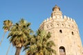 Torre del Oro or Gold Tower in Seville Royalty Free Stock Photo