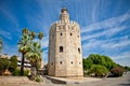 The Torre del Oro (Gold Tower), Seville, Spain Royalty Free Stock Photo